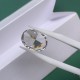  RUIF Jewelry Oval Shape White-G Color Crushed Ice Cutting Cubic Zirconia Stone Hand Make High Carbon CZ Diamond