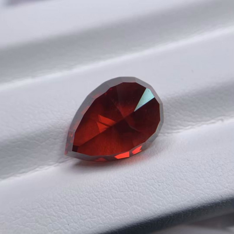 RUIF Jewelry Pear Shape Red Color Crushed Ice Cutting Cubic Zirconia Stone High Carbon Diamond Loose CZ for Jewelry Making RUIF Jewelry Pear Shape Red Color Crushed Ice Cutting Cubic Zirconia Stone High Carbon Diamond Loose CZ for Jewelry Making