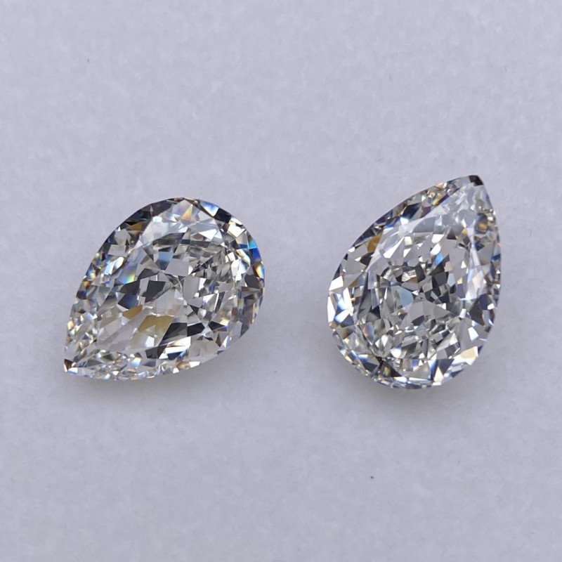RUIF Jewelry Pear Shape White-G Color Crushed Ice Cutting Cubic Zirconia Stone Hand Make High Carbon CZ Diamond RUIF Jewelry Pear Shape White-G Color Crushed Ice Cutting Cubic Zirconia Stone Hand Make High Carbon CZ Diamond