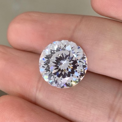  RUIF Jewelry Round Shape White-D Color Million Cutting Cubic Zirconia Stone Hand Make High Carbon CZ Diamond