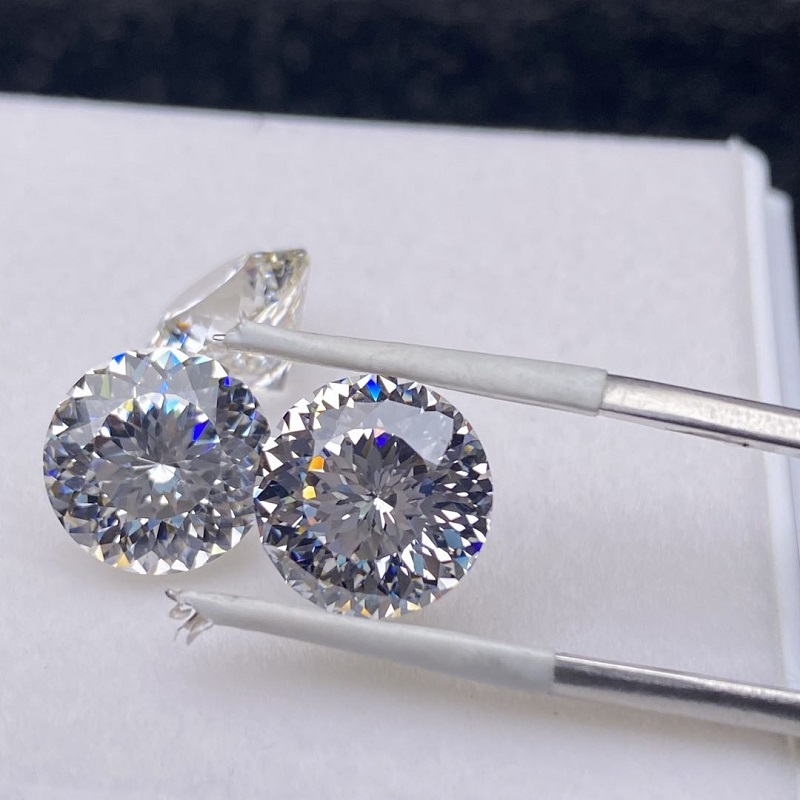 RUIF Jewelry Round Shape White-G Color Million Cutting Cubic Zirconia Stone Hand Make High Carbon CZ Diamond RUIF Jewelry Round Shape White-G Color Million Cutting Cubic Zirconia Stone Hand Make High Carbon CZ Diamond