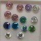  RUIF Jewelry Roud Shape Padparadscha Color Million Cutting Cubic Zirconia Stone High Carbon Diamond Loose CZ for Jewelry Making