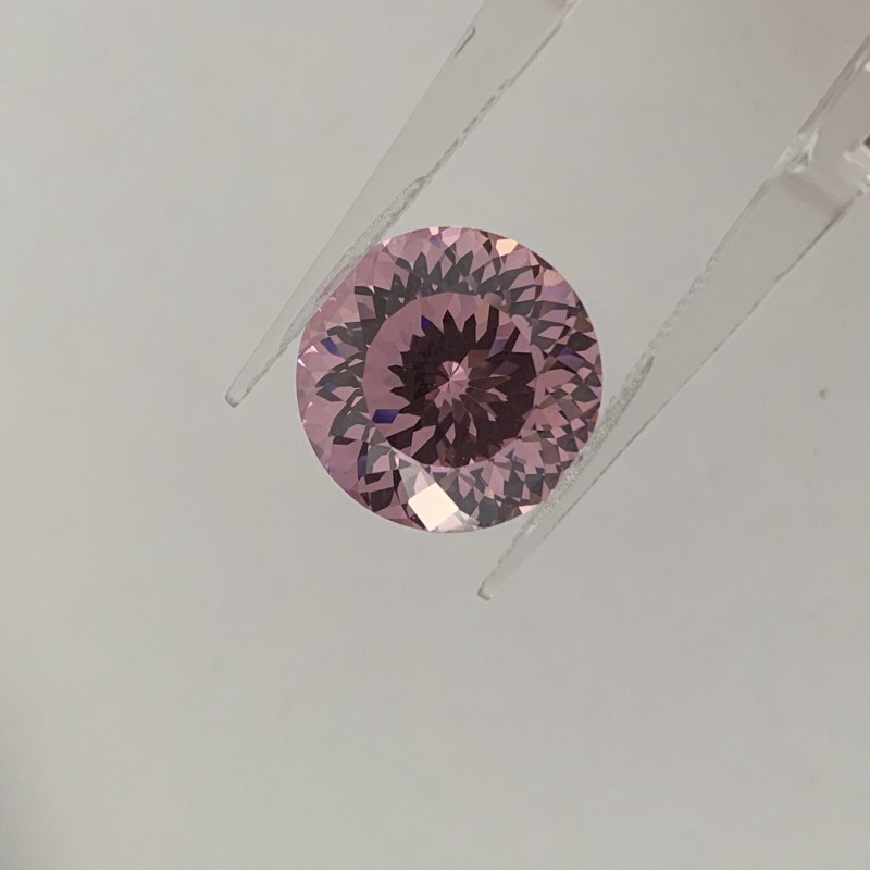  RUIF Jewelry Round Shape L-Pink Color Million Cutting Cubic Zirconia Stone Hand Make High Carbon CZ Diamond
