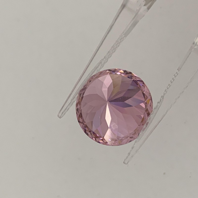  RUIF Jewelry Round Shape L-Pink Color Million Cutting Cubic Zirconia Stone Hand Make High Carbon CZ Diamond