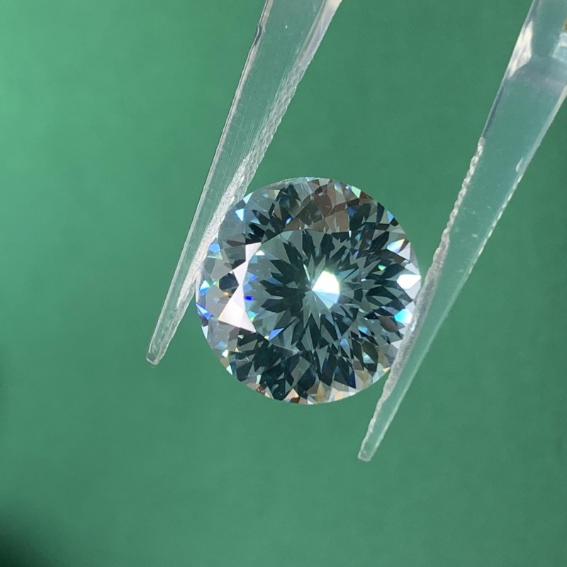  RUIF Jewelry Round Shape Ice Blue Color Million Cutting Cubic Zirconia Stone Hand Make High Carbon CZ Diamond