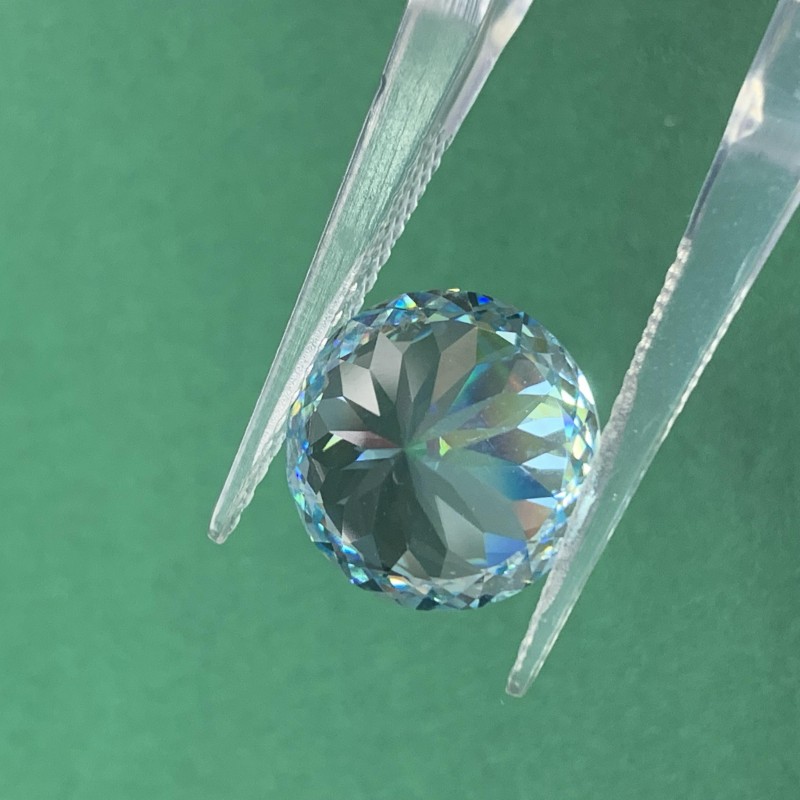  RUIF Jewelry Round Shape Ice Blue Color Million Cutting Cubic Zirconia Stone Hand Make High Carbon CZ Diamond