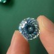  RUIF Jewelry Round Shape Ice Blue Color Million Cutting Cubic Zirconia Stone Hand Make High Carbon CZ Diamond