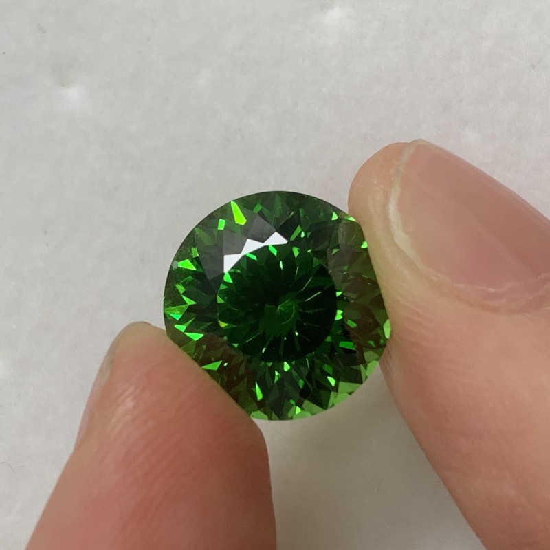  RUIF Jewelry Round Shape D-Green Color Million Cutting Cubic Zirconia Stone Hand Make High Carbon CZ Diamond