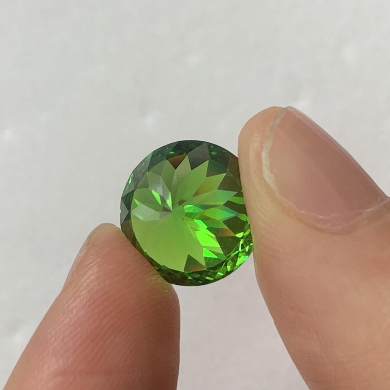  RUIF Jewelry Round Shape D-Green Color Million Cutting Cubic Zirconia Stone Hand Make High Carbon CZ Diamond