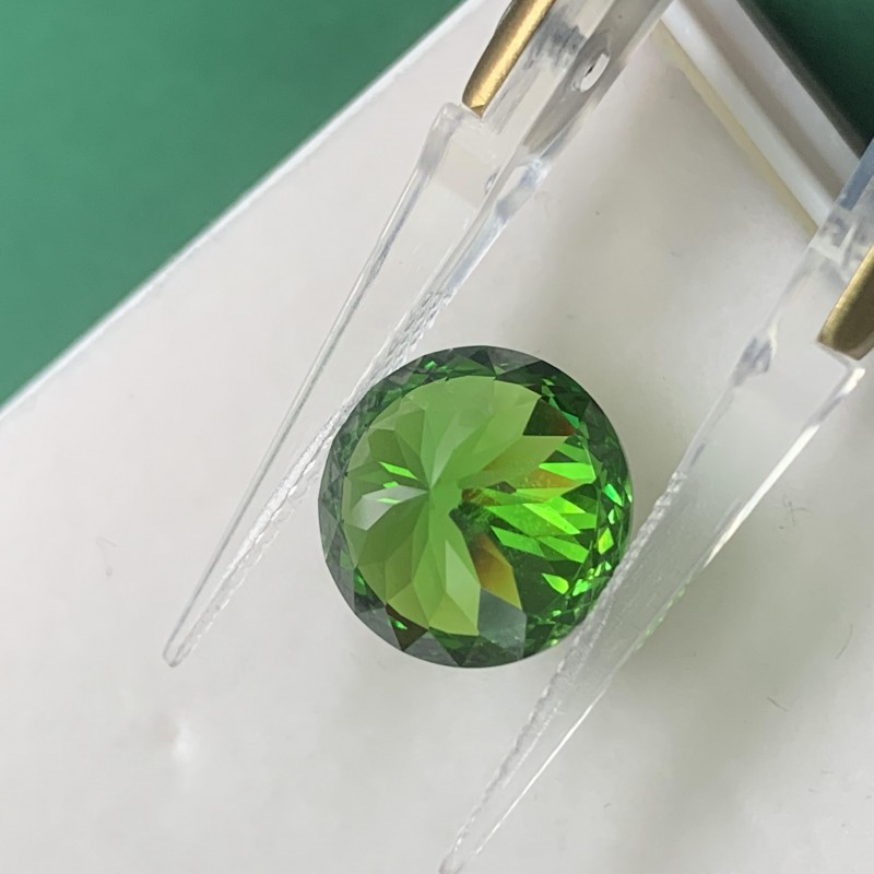  RUIF Jewelry Round Shape D-Green Color Million Cutting Cubic Zirconia Stone Hand Make High Carbon CZ Diamond