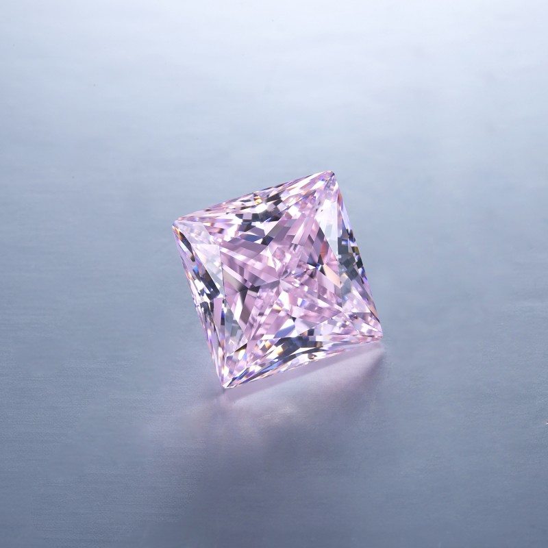 RUIF Jewelry Sqaure Cut L-pink Color Crushed Ice Cutting Cubic Zirconia Stone High Carbon Diamond Loose CZ for Jewelry Making RUIF Jewelry Sqaure Cut L-pink Color Crushed Ice Cutting Cubic Zirconia Stone High Carbon Diamond Loose CZ for Jewelry Making
