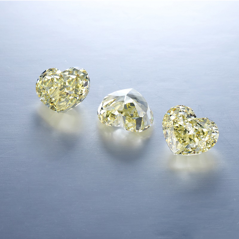 RUIF Jewelry Heart Shape Yellow Color Crushed Ice Cutting Cubic Zirconia Stone High Carbon Diamond Loose CZ for Jewelry Making RUIF Jewelry Heart Shape Yellow Color Crushed Ice Cutting Cubic Zirconia Stone High Carbon Diamond Loose CZ for Jewelry Making