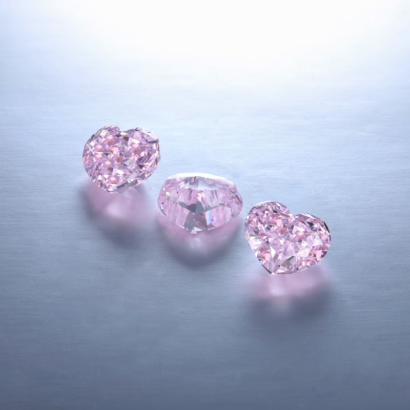 RUIF Jewelry Heart Shape L-pink Color Crushed Ice Cutting Cubic Zirconia Stone High Carbon Diamond Loose CZ for Jewelry Making RUIF Jewelry Heart Shape L-pink Color Crushed Ice Cutting Cubic Zirconia Stone High Carbon Diamond Loose CZ for Jewelry Making