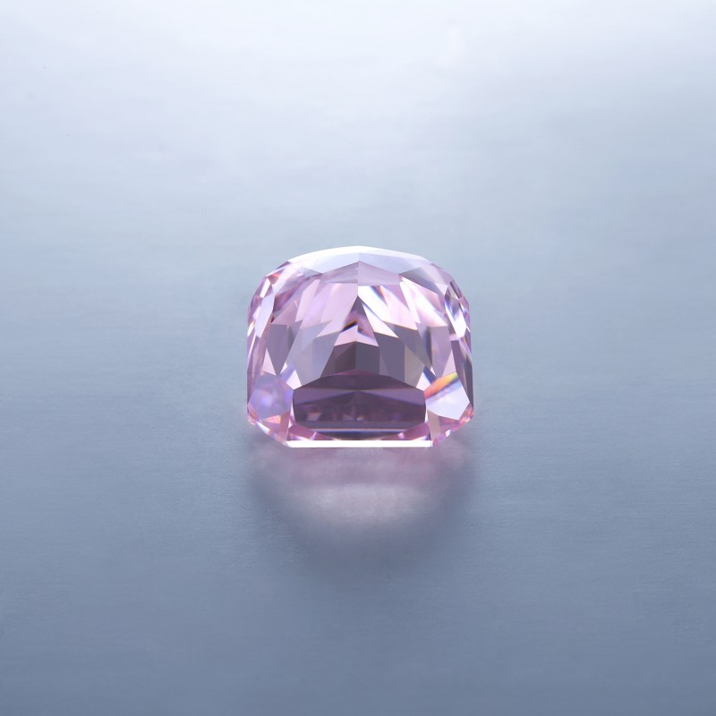  RUIF Jewelry Radiant Cut L-Pink Color Crushed Ice Cutting Cubic Zirconia Stone Hand Make High Carbon CZ Diamond