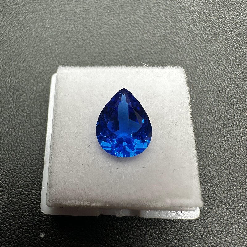 Ruif Jewelry New Brilliant Pear Shape Cornflower Blue Color Lab Grown Cobalt Spinel Gemstone For Jewelry