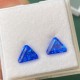 Ruif Jewelry New Brilliant Triangle Shape Blue Color Lab Grown Cobalt Spinel Gemstone For Jewelry