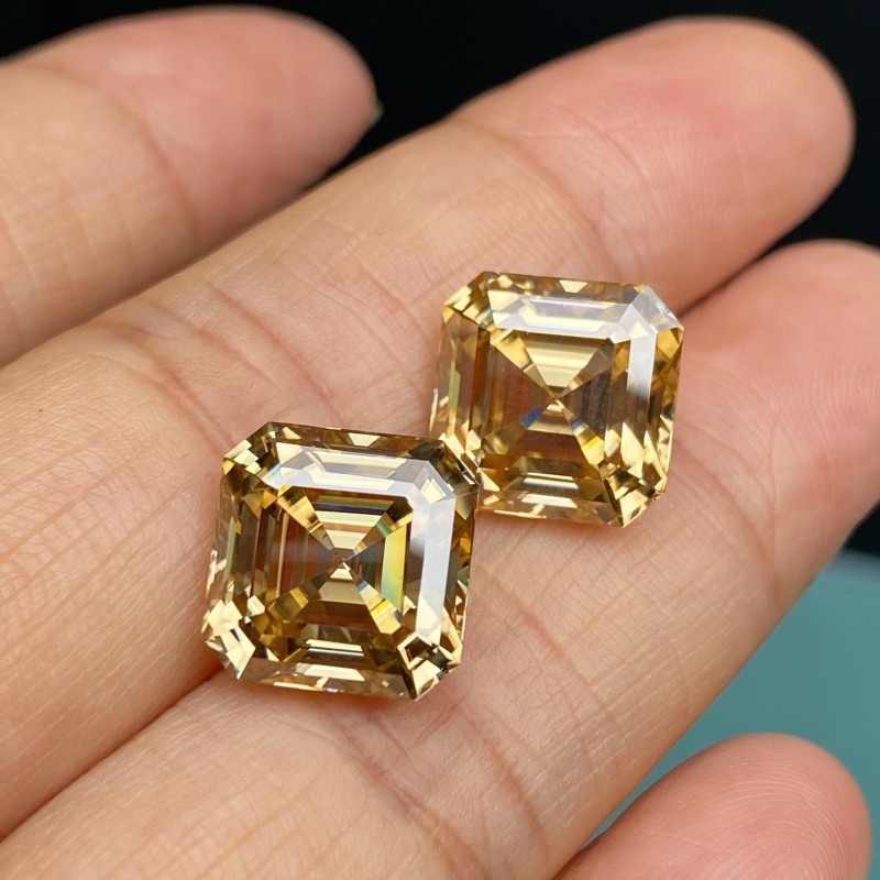 Ruif Jewelry New Fashion Champagne Color Moissanite Loose Stone For Jewelry Rings Making