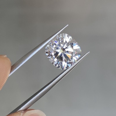 Ruif Jewelry Super White D VVS1 Cushion Moissanite Loose Gemstone Pass Positive Diamond Tester