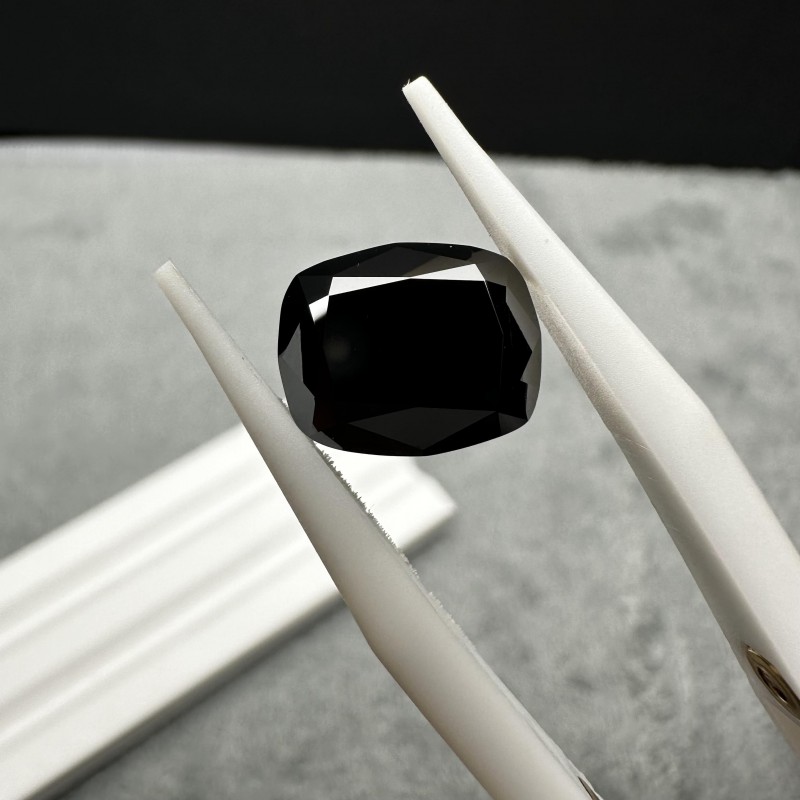 Ruif Jewelry Black Moissanite Stone Rectangular Cushion Cut Loose Gemstone For Jewelry Rings Making