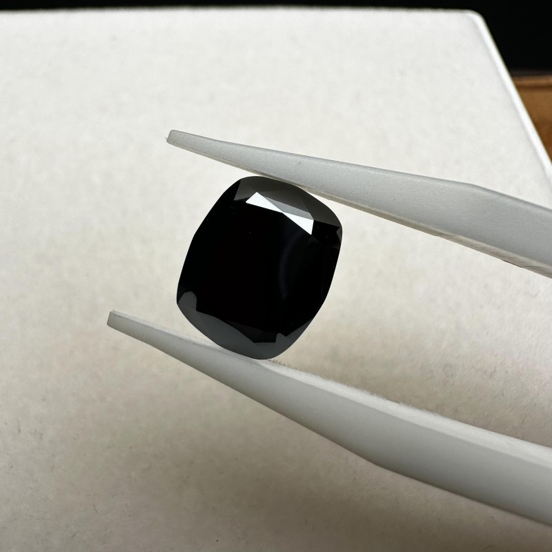 Ruif Jewelry Black Moissanite Stone Rectangular Cushion Cut Loose Gemstone For Jewelry Rings Making