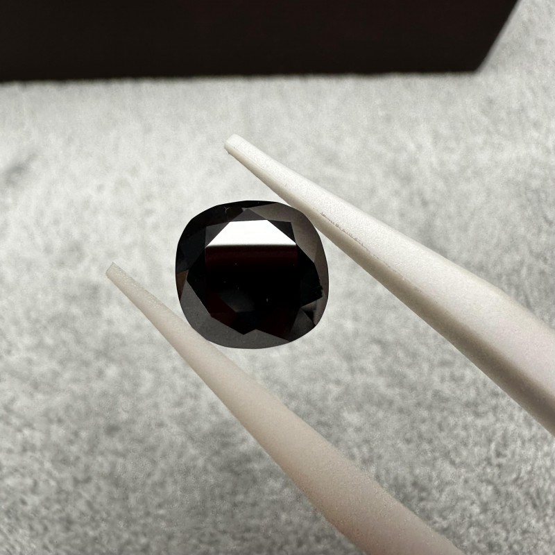 Ruif Jewelry Black Moissanite Stone Square Cushion Cut Loose Gemstone For Jewelry Rings Making