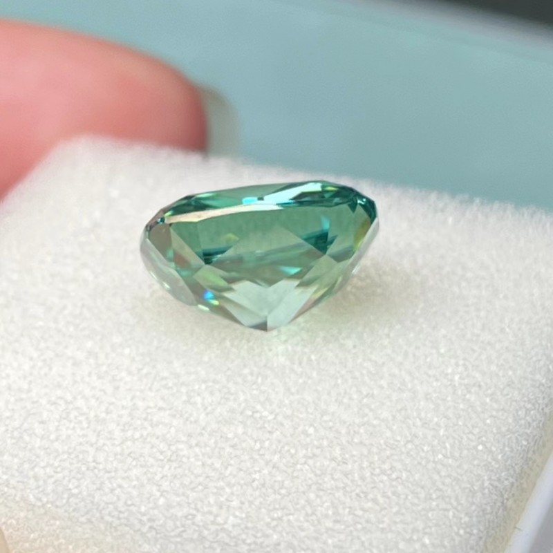 Ruif Jewelry Green Moissanite Stone Rectangular Cushion Cut Loose Gemstone For Jewelry Rings Making Ruif Jewelry Green Moissanite Stone Rectangular Cushion Cut Loose Gemstone For Jewelry Rings Making