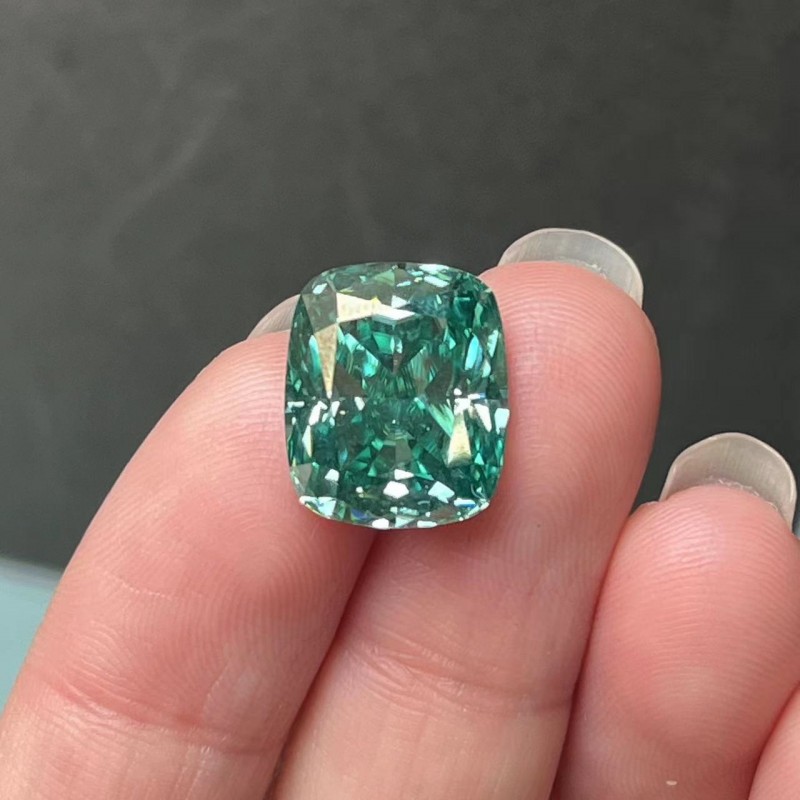 Ruif Jewelry Green Moissanite Stone Rectangular Cushion Cut Loose Gemstone For Jewelry Rings Making Ruif Jewelry Green Moissanite Stone Rectangular Cushion Cut Loose Gemstone For Jewelry Rings Making