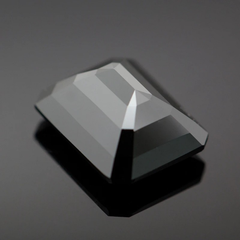 Ruif Jewelry Natural Black Color Moissanite Stone Emerald Cut Lab Diamond Gemstone Passed Diamond Test with GRA for Custom Jewelry Making Ruif Jewelry Natural Black Color Moissanite Stone Emerald Cut Lab Diamond Gemstone Passed Diamond Test with GRA for Custom Jewelry Making