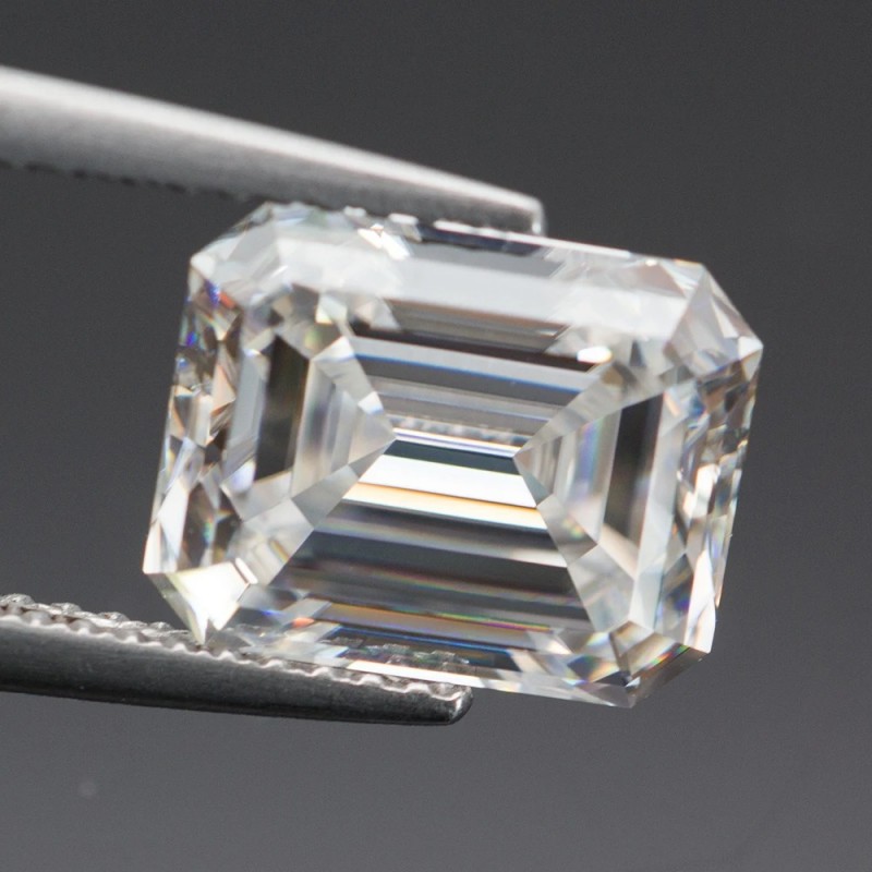 Ruif Jewelry 100% Real D Color Moissanite Stone with Certificate Emerlad Cut GRA Certified Moissaita Loose Stone Moisanite Gemstone Pass Tester Ruif Jewelry 100% Real D Color Moissanite Stone with Certificate Emerlad Cut GRA Certified Moissaita Loose Stone Moisanite Gemstone Pass Tester