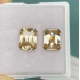 Ruif Jewelry 100% Real Original Champagne Color Moissanite Stone GRA Report Emerald Cut Hand Made Gemstone for High Jewelry Making
