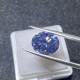 Ruif Jewelry New Blue Color Certificate Moissanite Stone VVS1 Oval Brilliiant Cut Gemstone for Diy Jewelry Making