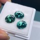 Ruif Jewelry Orignal Green Color Oval Shape Moissanite Stone GRA Repoted Gemstone for Jewery Design
