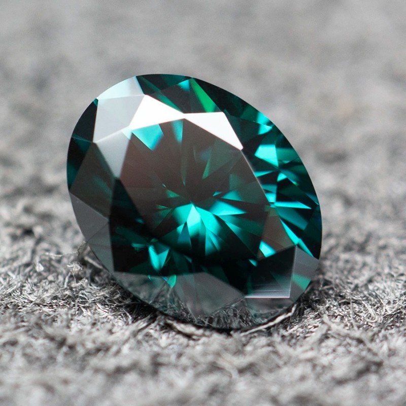 Ruif Jewelry Emerald Green Color Oval Shape Moissanite Stone GRA Repoted Gemstone for Jewery Design Ruif Jewelry Emerald Green Color Oval Shape Moissanite Stone GRA Repoted Gemstone for Jewery Design