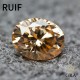 Ruif Jewelry Real Champange Color Oval Brilliiant Cut Moissanite Loose Stone VVS with Certificate Gemstone for Jewelry Ruif Jewelry Real Champange Color Oval Brilliiant Cut Moissanite Loose Stone VVS with Certificate Gemstone for Jewelry