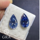 Ruif Jewelry Natural Sapphire Blue Color Moissanite Loose Stone Pear Shape VVS1 with GRA Report for Diy Jewery Making