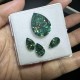 Ruif Jewelry Natrual Emerald Green Color Moissanite Stone VVS1 Pear Shape Gemstone with GRA Certificate
