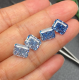  Ruif Jewelry Radiant Cut Blue Moissanite Stone Loose Gemstone For Jewelry Rings Making
