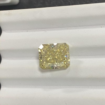 Ruif Jewelry Original Yellow Moissanite Radiant Loose Gemstone For Jewelry Rings Making