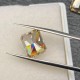 Ruif Jewelry  Champagne Moissanite Stone Rectangle Radiant Cut VVS1 Lab Diamond Gemstone Passed Diamond Test with GRA Report