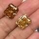 Ruif Jewelry  Champagne Moissanite Stone Rectangle Radiant Cut VVS1 Lab Diamond Gemstone Passed Diamond Test with GRA Report