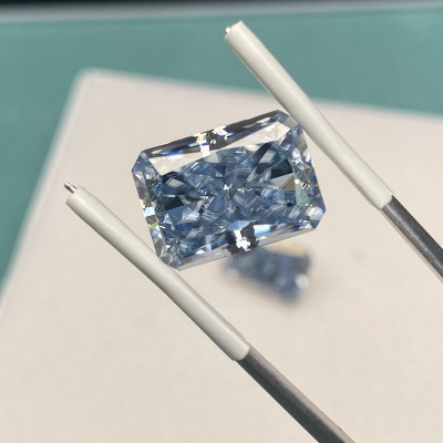 Ruif Jewelry Radiant Cut Blue Moissanite Stone Loose Gemstone For Jewelry Rings Making