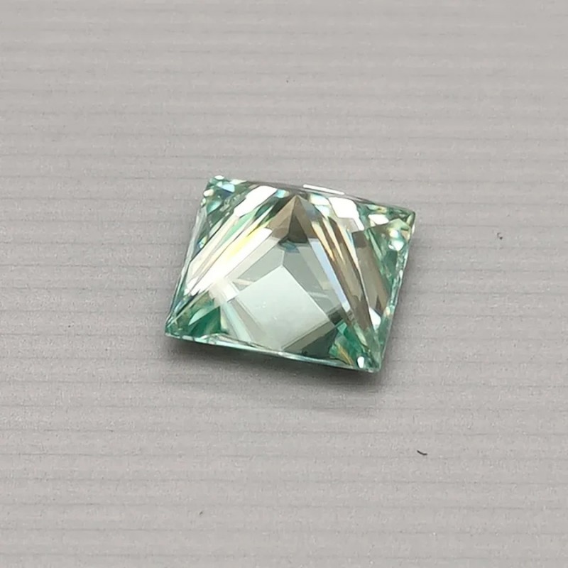 Ruif Jewelry Blue Color Princess Cut Moissanite Stones VVS1 Passed Diamond Tester with GRA Report Ruif Jewelry Blue Color Princess Cut Moissanite Stones VVS1 Passed Diamond Tester with GRA Report