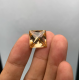 Ruif Jewelry Champagne Moissanite Princess Cutting Top Quality Loose Gemstone For Jewelry Making