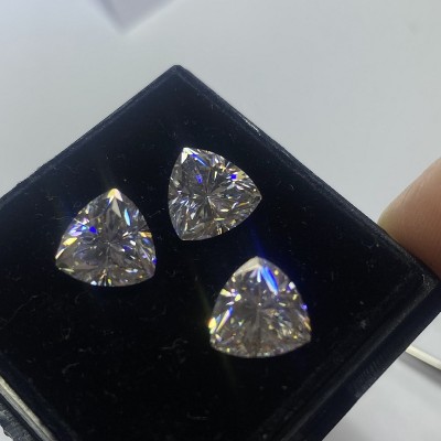  Ruif Jewelry D VVS1 Trillion Cut Moissanite Loose Diamond Stone For Jewelry Rings Making