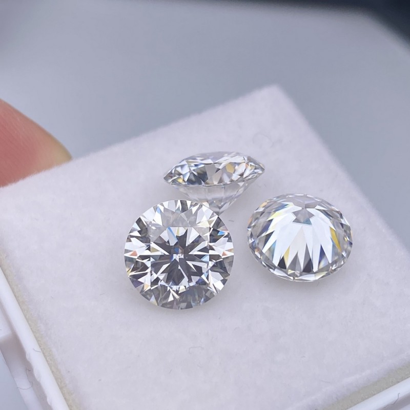 Ruif Jewelry Wholesale Price D VVS1 Moissanite Stone 3-16mm Round Shape Loose Gemstone For DIY Jewelry Making