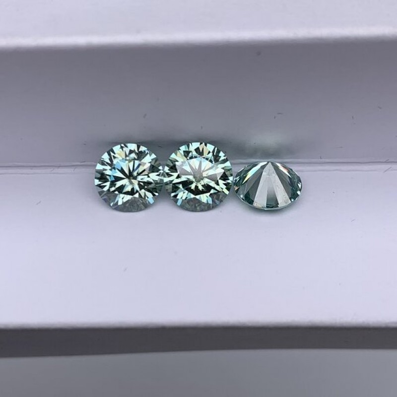Ruif Jewelry Aquamarine Moissanite Stone with Certificate VVS1 Moissanita Diamonds Loose Gemstone 0.5-5.0ct Positive Pass Tester with GRA Ruif Jewelry Aquamarine Moissanite Stone with Certificate VVS1 Moissanita Diamonds Loose Gemstone 0.5-5.0ct Positive Pass Tester with GRA
