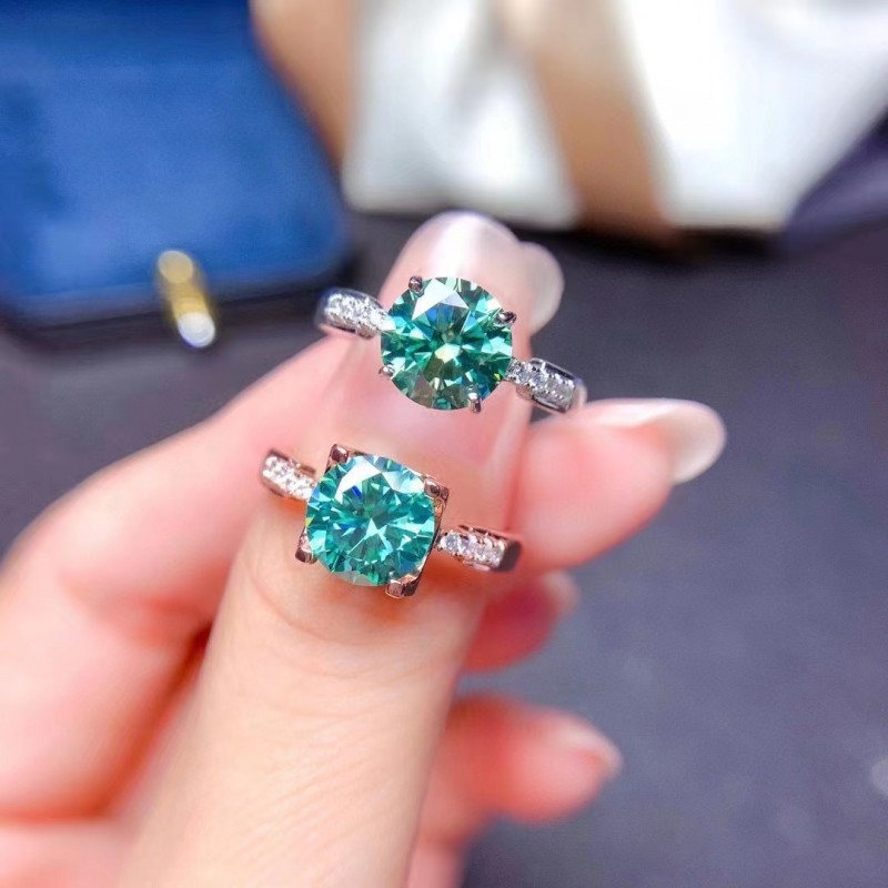 Ruif Jewelry Aquamarine Moissanite Stone with Certificate VVS1 Moissanita Diamonds Loose Gemstone 0.5-5.0ct Positive Pass Tester with GRA Ruif Jewelry Aquamarine Moissanite Stone with Certificate VVS1 Moissanita Diamonds Loose Gemstone 0.5-5.0ct Positive Pass Tester with GRA