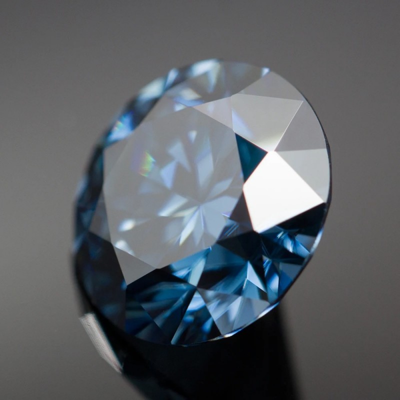 Ruif Jewelry Royal Blue Moissanite Stone Lab Diamond 0.5-4.0ct VVS1 Certified Moissanite Loose Positive Pass Tester with GRA Certificate Ruif Jewelry Royal Blue Moissanite Stone Lab Diamond 0.5-4.0ct VVS1 Certified Moissanite Loose Positive Pass Tester with GRA Certificate