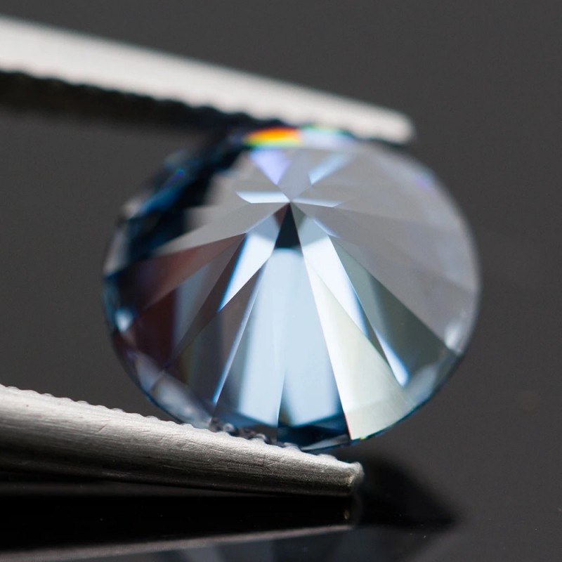 Ruif Jewelry Royal Blue Moissanite Stone Lab Diamond 0.5-4.0ct VVS1 Certified Moissanite Loose Positive Pass Tester with GRA Certificate Ruif Jewelry Royal Blue Moissanite Stone Lab Diamond 0.5-4.0ct VVS1 Certified Moissanite Loose Positive Pass Tester with GRA Certificate