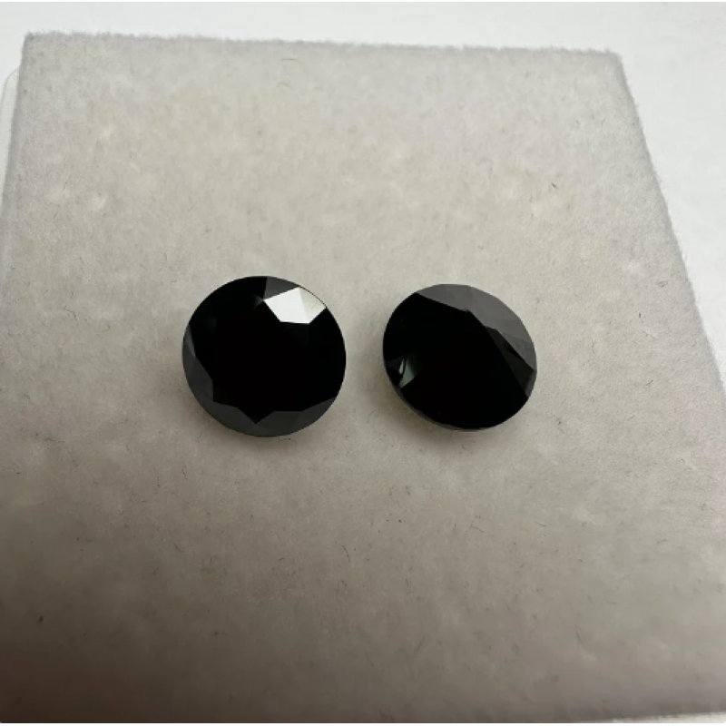 Ruif Jewelry Small Round 0.8-2.9mm Black Color Moissanite Melee Stone for Diy Jewelry Making 1.0CT Per Bag 